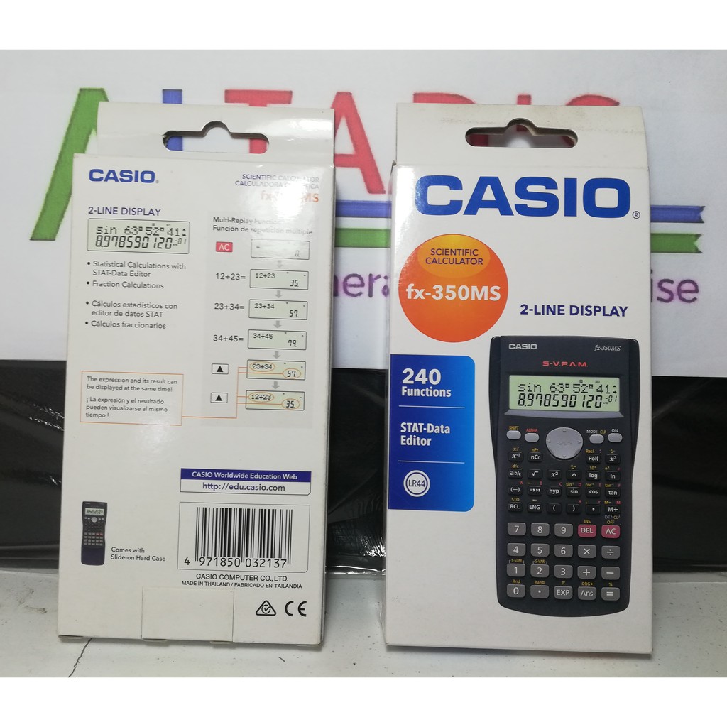 Casio Scientific Calculator Fx 350ms Shopee Philippines