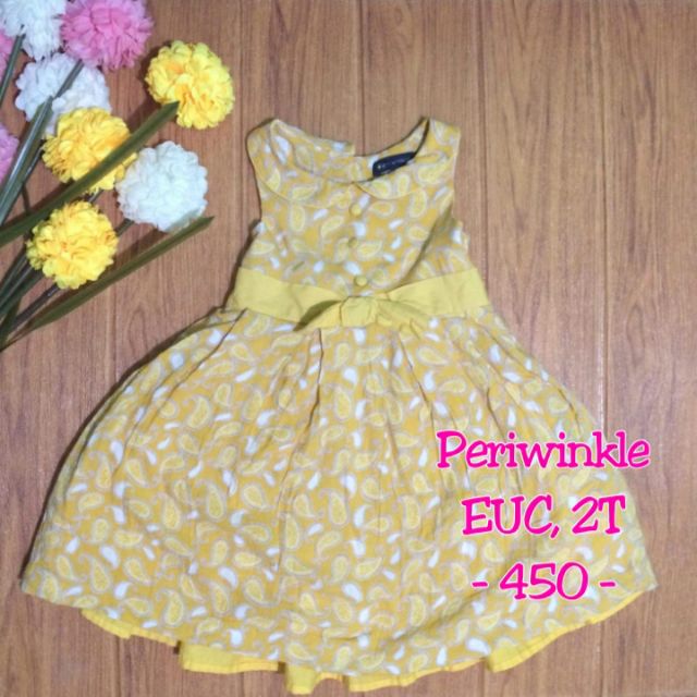 yellow 2t dress