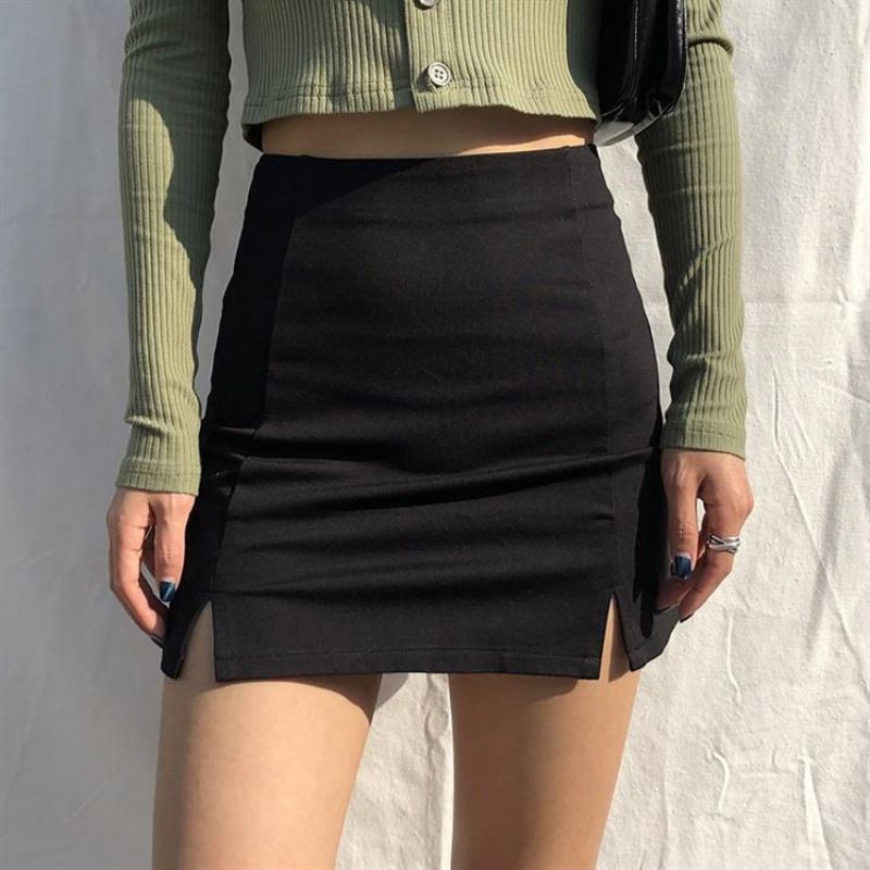 Women's skirt with slit | Shopee Philippines