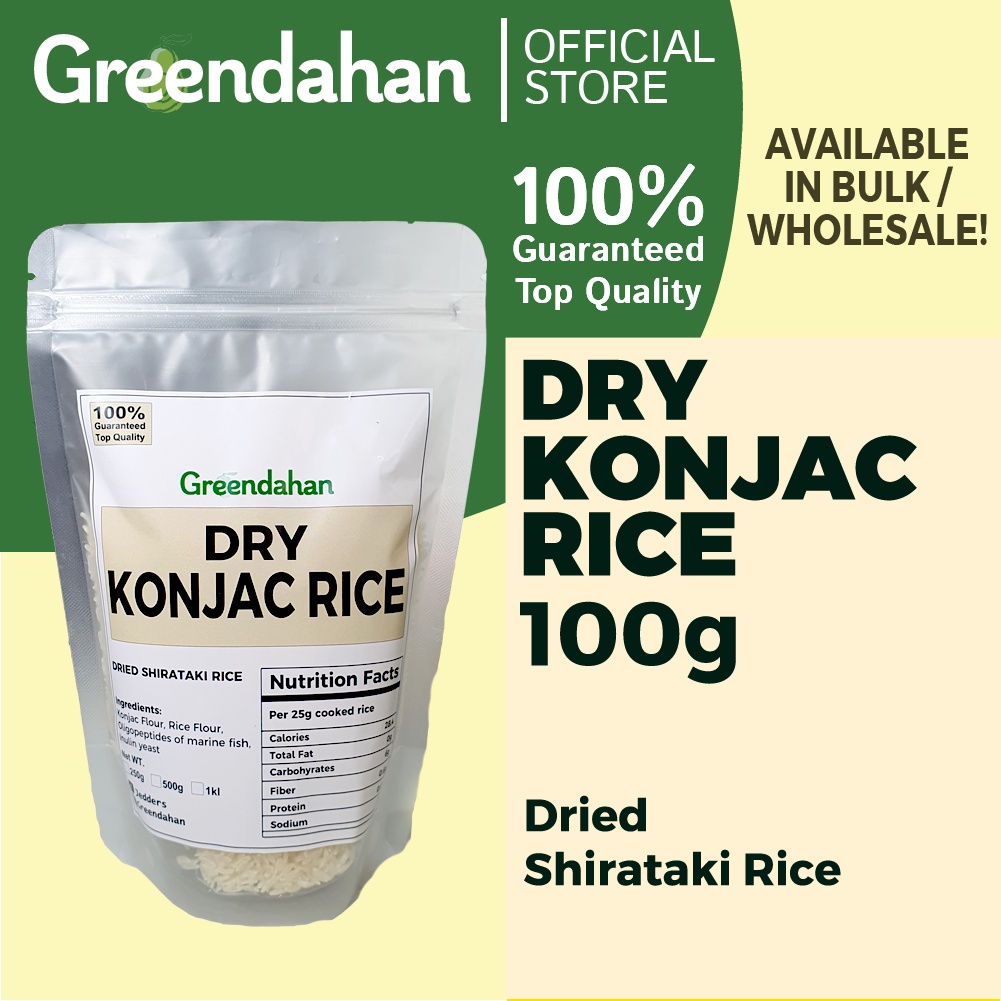 GREENDAHAN/ Dry Konjac Shirataki Rice 100g 250g Rice Substitute