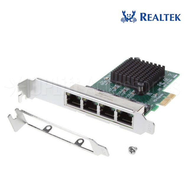 Realtek Chipset 4Port Gigabit 10/100/1000Mbps LAN Card for PC