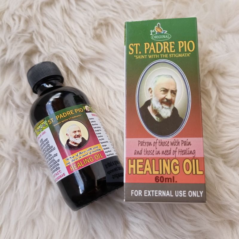 ST. PADRE PIO HEALING OIL ( blessed) 60ml | Shopee Philippines