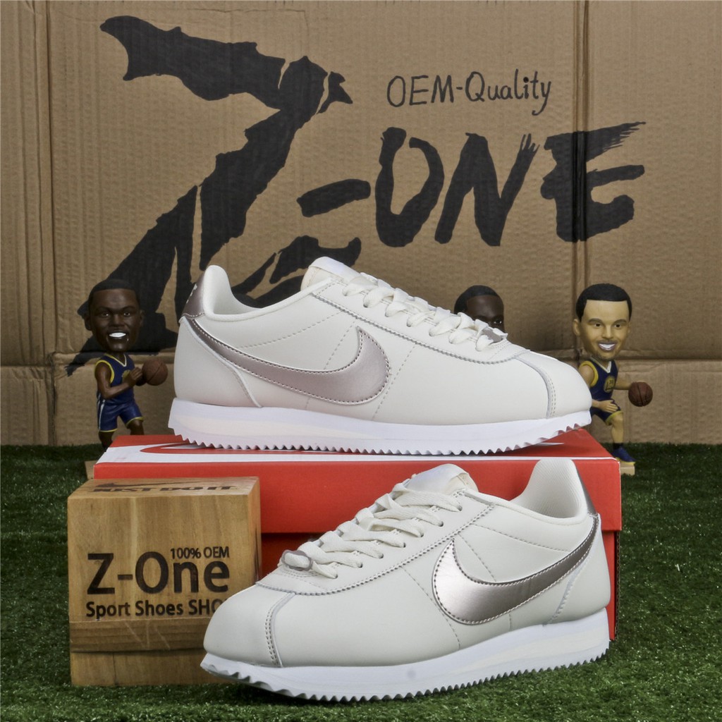nike cortez beige gold