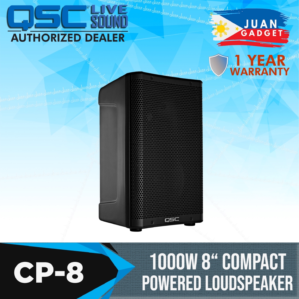 qsc cp8 compact powered loudspeaker