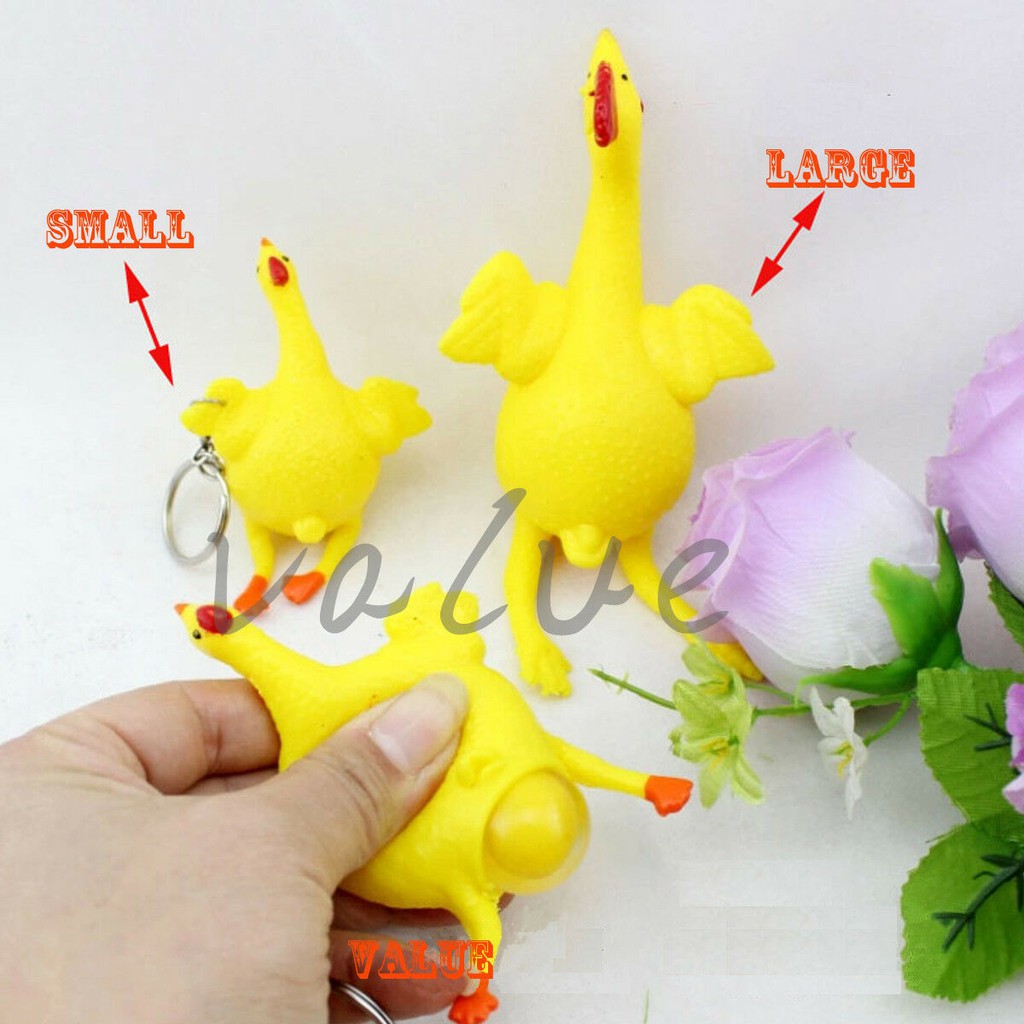 small rubber chicken