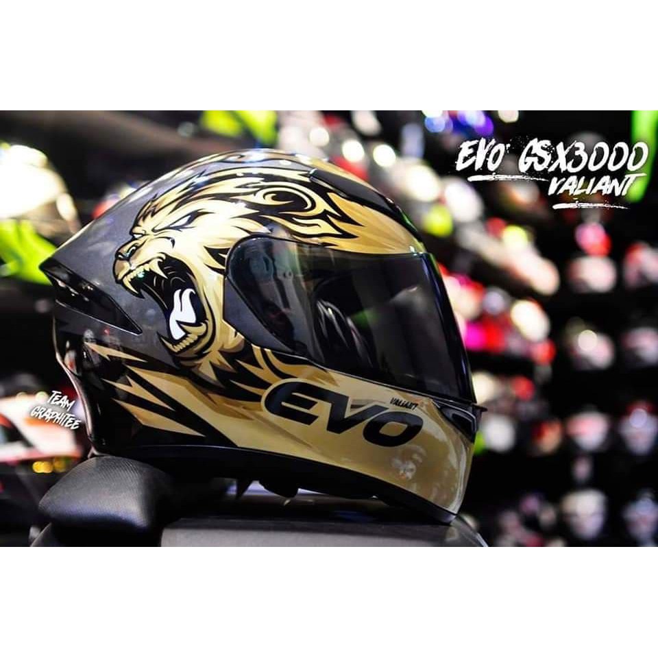 evo gold helmet