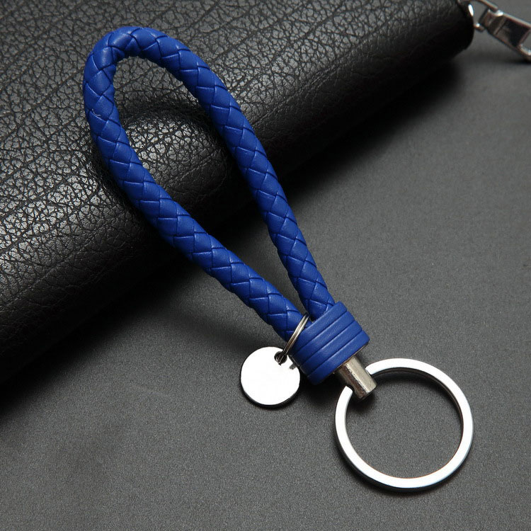 40colors handbag Keychains Braided Leather Rope Handmade Woven Key ...