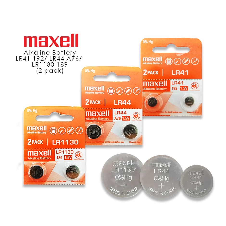COD Original Maxelle Alkaline Battery LR1130 LR44 LR41 (sold 2 piece