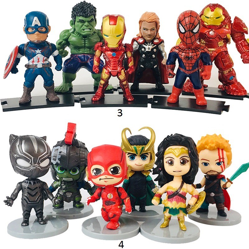 Mini Avengers Captain America Iron Man Spiderman Batman Raytheon