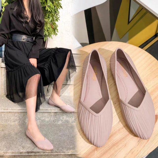 women s flat doll shoes  jelly  shoes  Shopee  Philippines