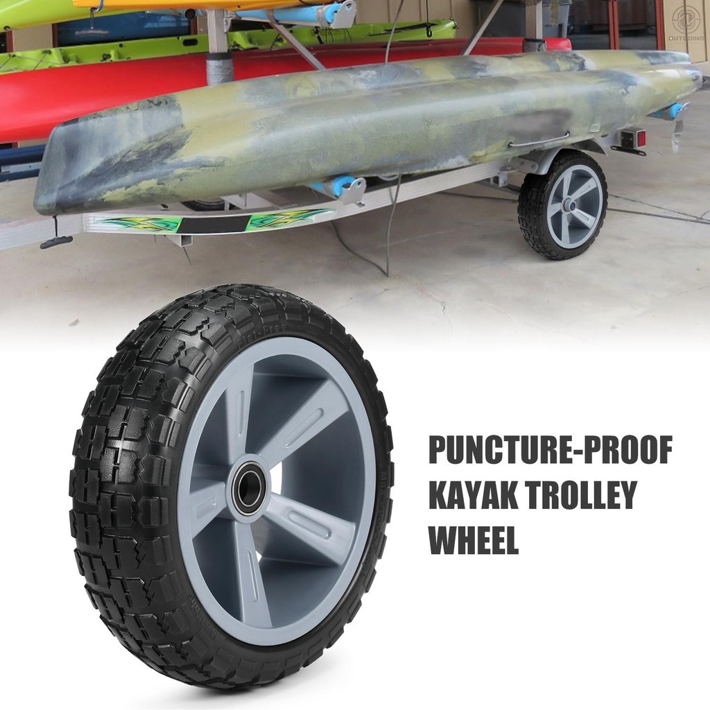 O&G 10 Inches Punctureproof Kayak Trolley Tire Wheel for Kayak Canoe