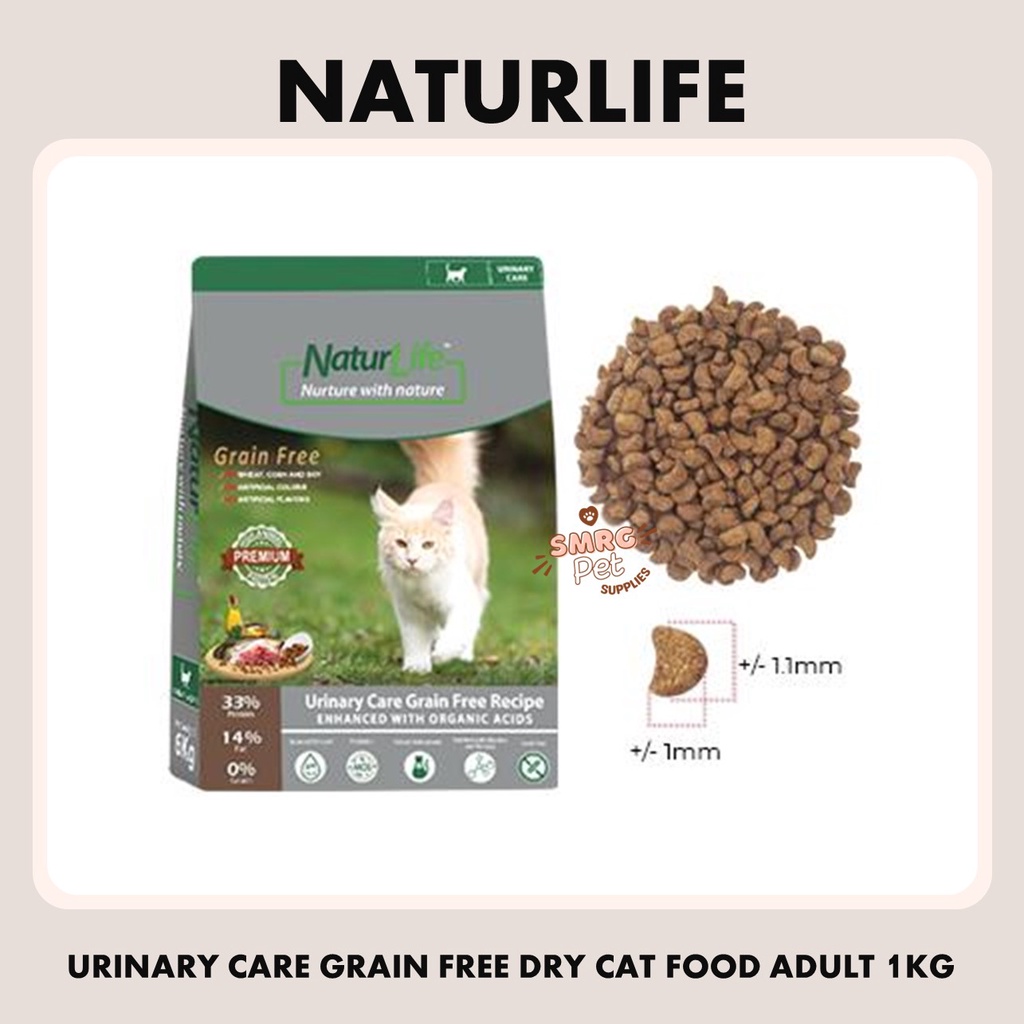 NaturLife Urinary Care Grain Free Dry Cat Food 1kg Value Pack | Shopee ...