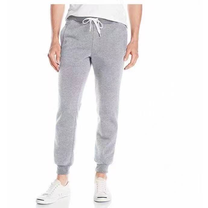 Unisex Plain Cotton Jogger Pants Makapal Tela with zippers #6