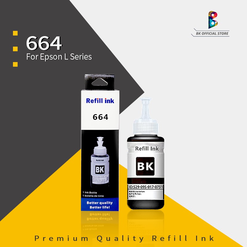 T664 664 Black Ink Refill Ink 70ml For Epson L120 L110 L310 Shopee Philippines 0061