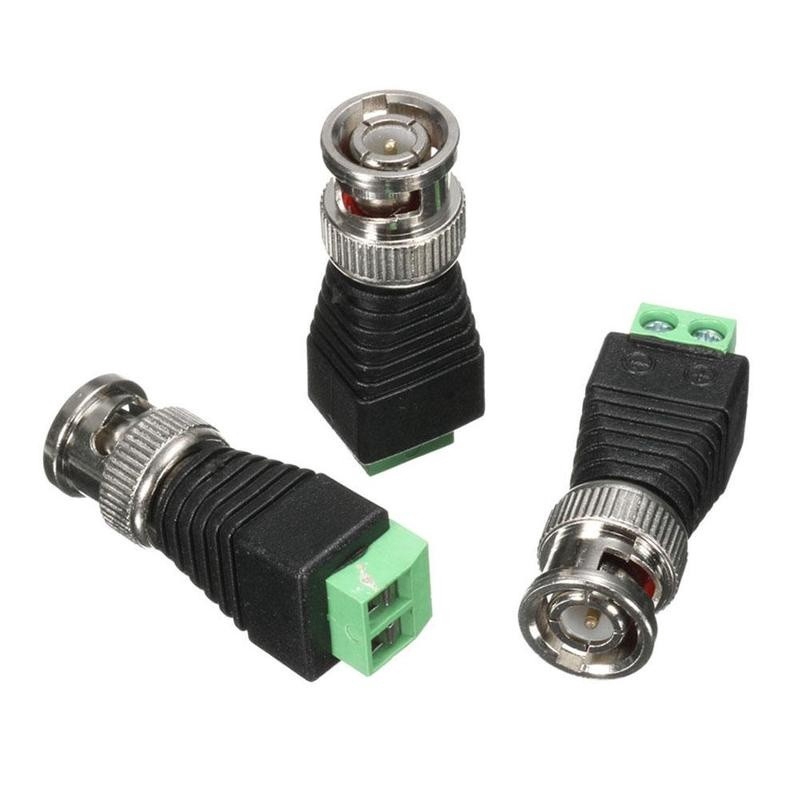 Male Coax CAT5 To Coaxial BNC Cable Connector Adapter D2N6 Shopee