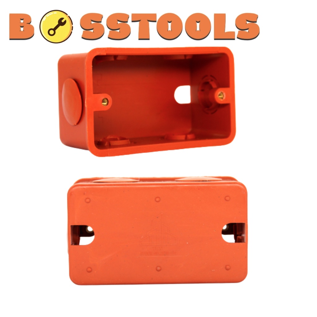 PVC orange Junction box, Utility box, Junction box cover for electrical Xc Shopee Philippines