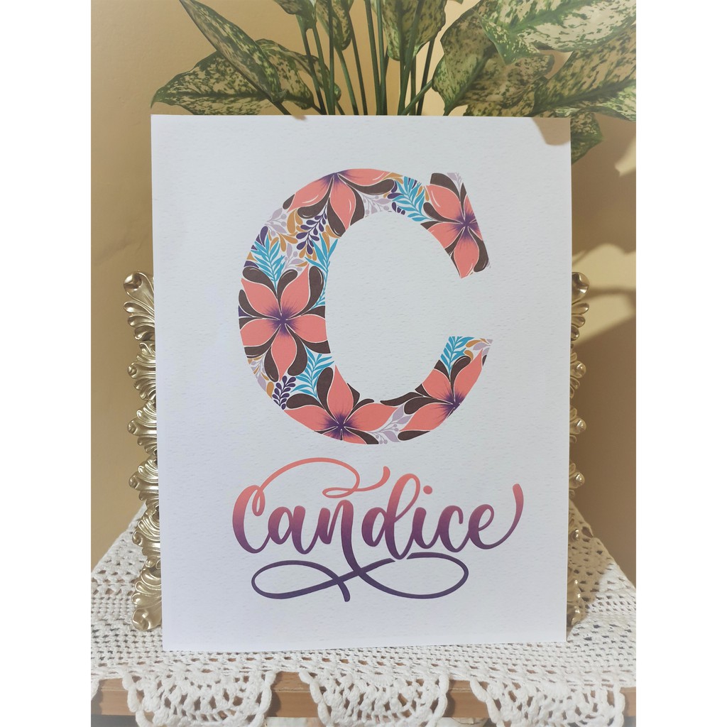 nursery wall name decor