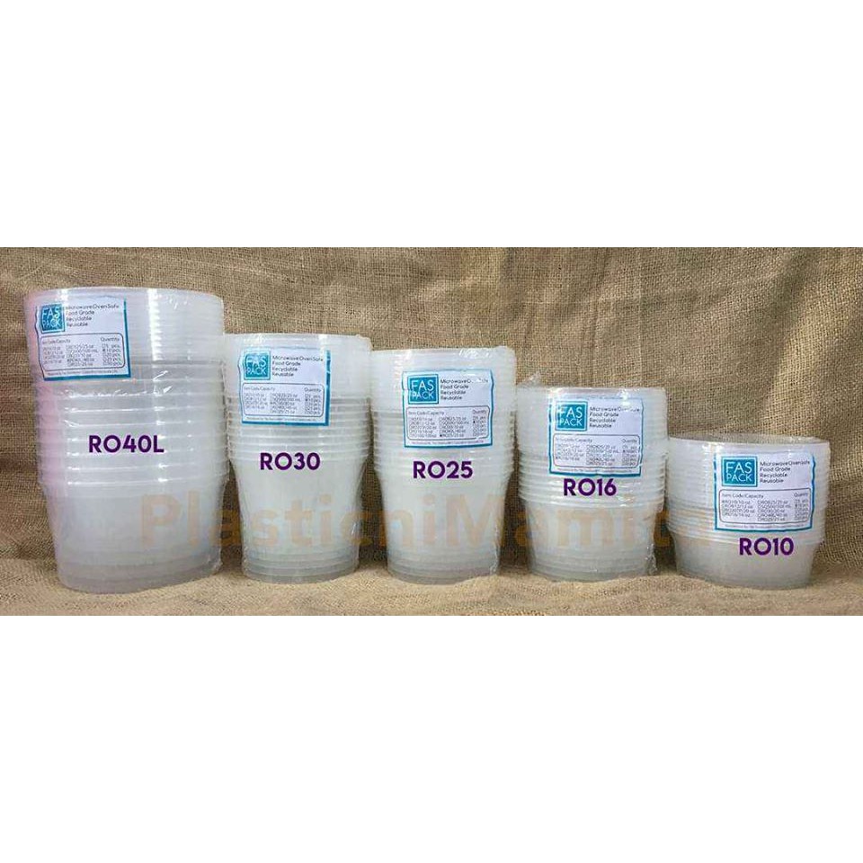 Download ROUND TUBS -- Microwavable Plastic Container 10pcs per pack | Shopee Philippines