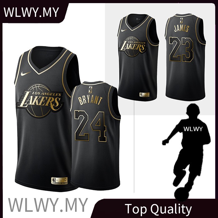 black and gold lakers shirt