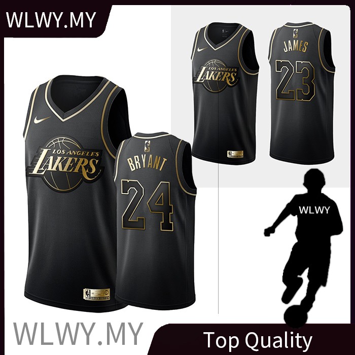 kobe bryant black gold jersey