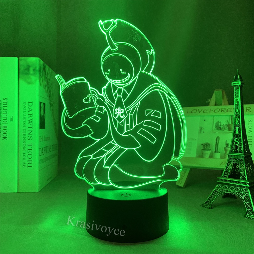 №℗Koro Sensei Quest Night Light Colors Changing Desk Bedside Lamp Cool Gift for Otaku Friends