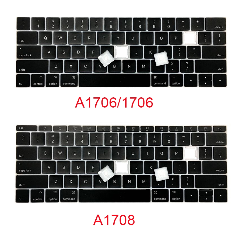 Dolphin.dyl TM Replacement Individual Key Cap for US MacBook Pro A1706 A1707 A1708 Key Cap with Hinge Left Shift Key 