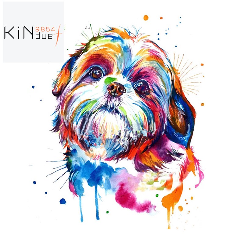 shih tzu paint by numbers