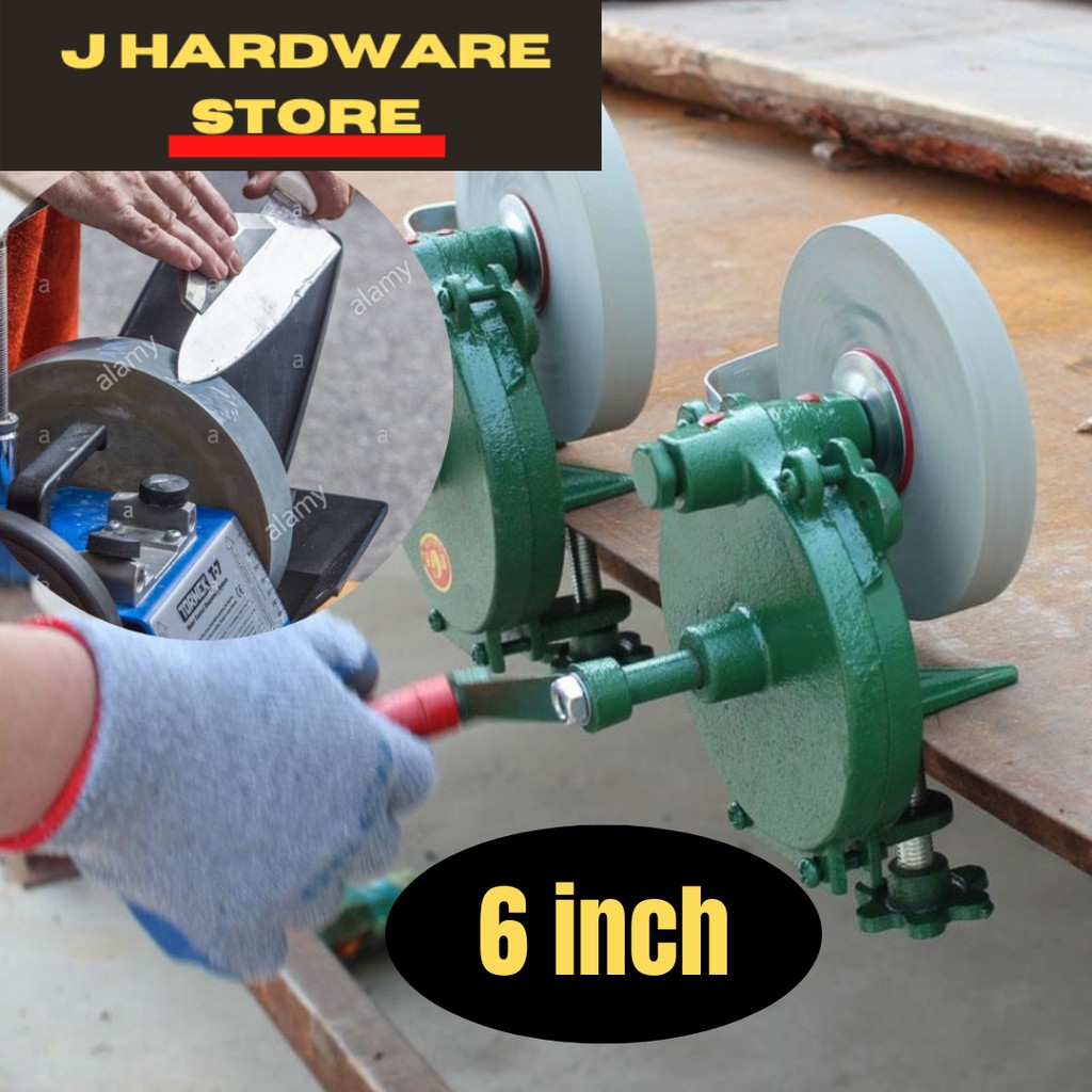 6 inch hand grinder grindstone millstone blade polishing sharpening