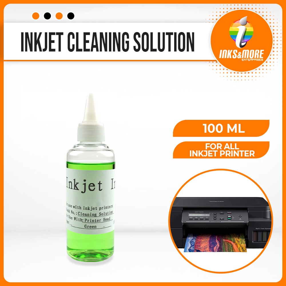 100ml Inkjet Cleaning Solution for All Inkjet Printer with FREE SYRINGE