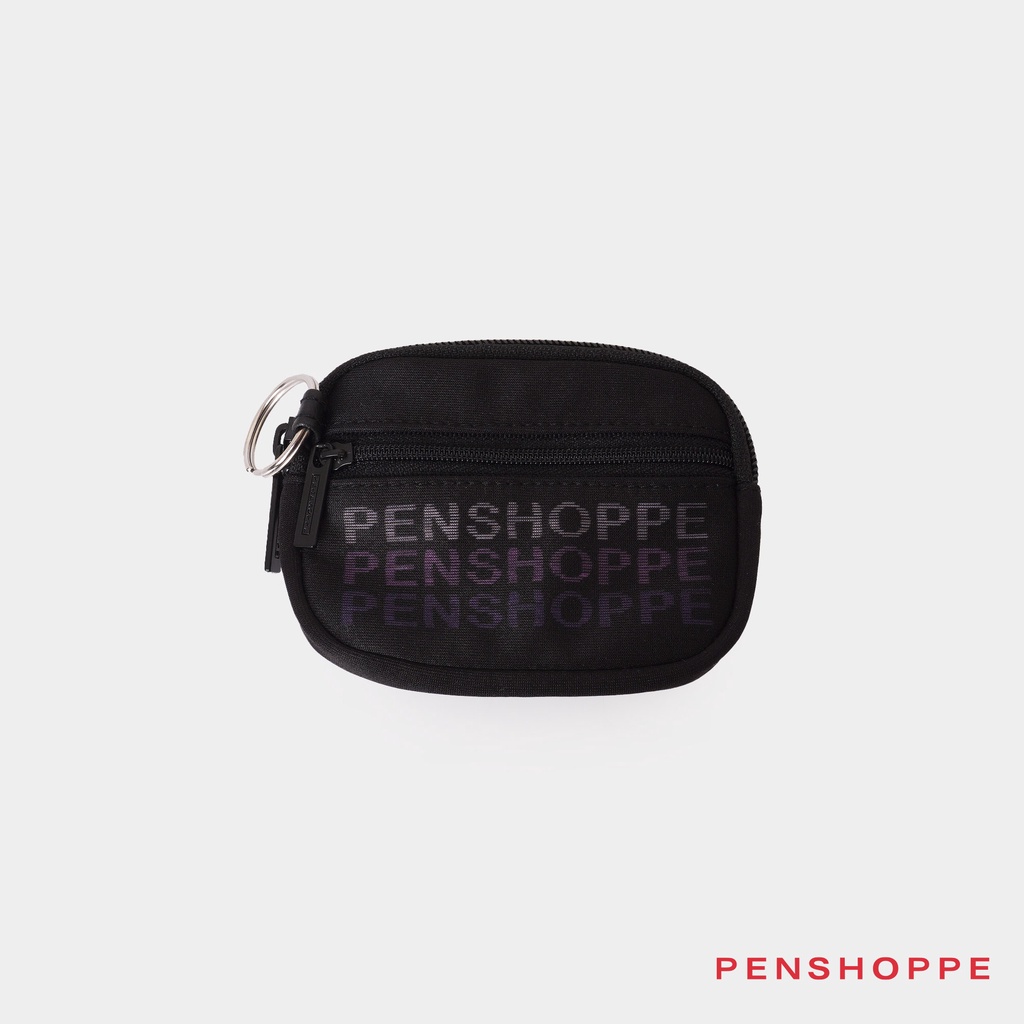 Coin Purse With Print For Men (Black/Dark Gray) Shopee