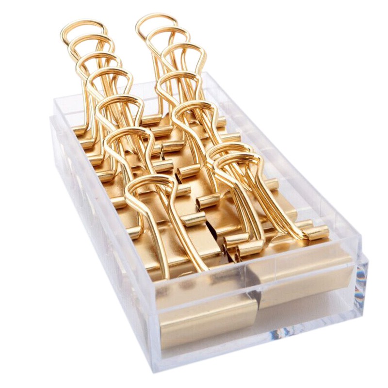 gold binder clips