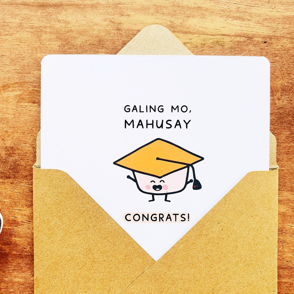 TAGALOG Congratulations Card Graduation Card Recognition Praise Deserve 