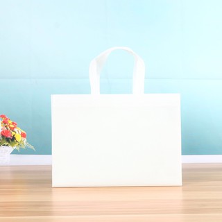2pieces Folding non-woven tote bag custom supermarket clothing shopping bag non-woven bag food bag #4