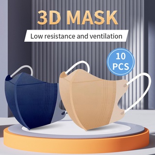 【Evie's】10PCS 3D Mask Fashion On Sale Disposable Original Face Mask Protection Medical Multicolor