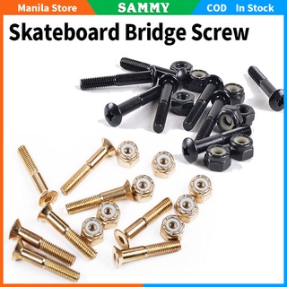 Details about   Screws Four-wheeled Skateboard Accessories Replacement Nuts Bolts Set 16pcs 