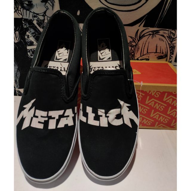 vans metallica slip on