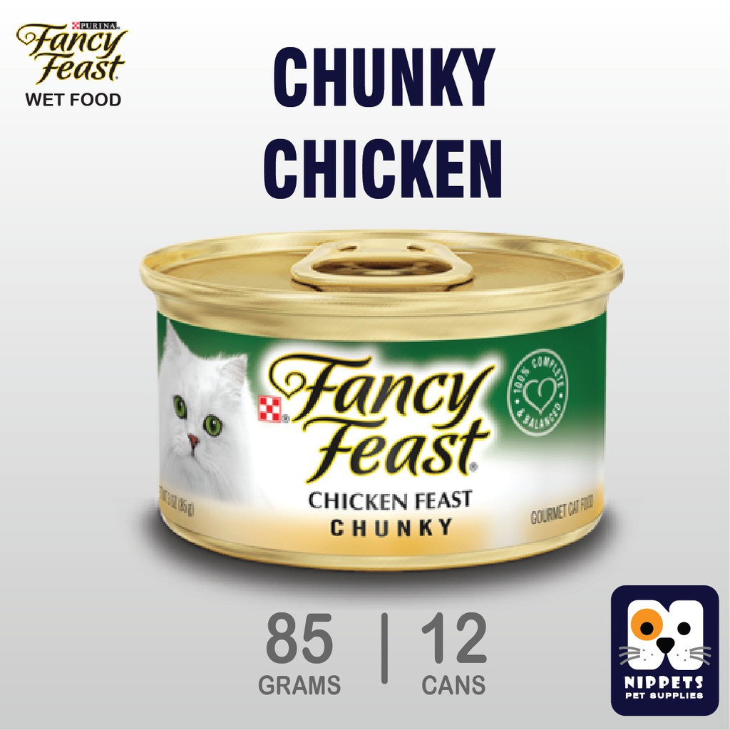 Purina Fancy Feast Chunky Chicken Feast Wet Cat Food 85g (Set of 12 cans) Shopee Philippines