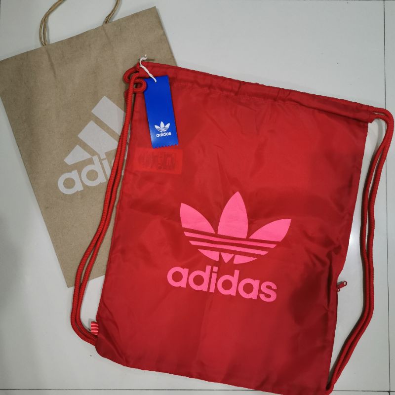 adidas trefoil drawstring bag