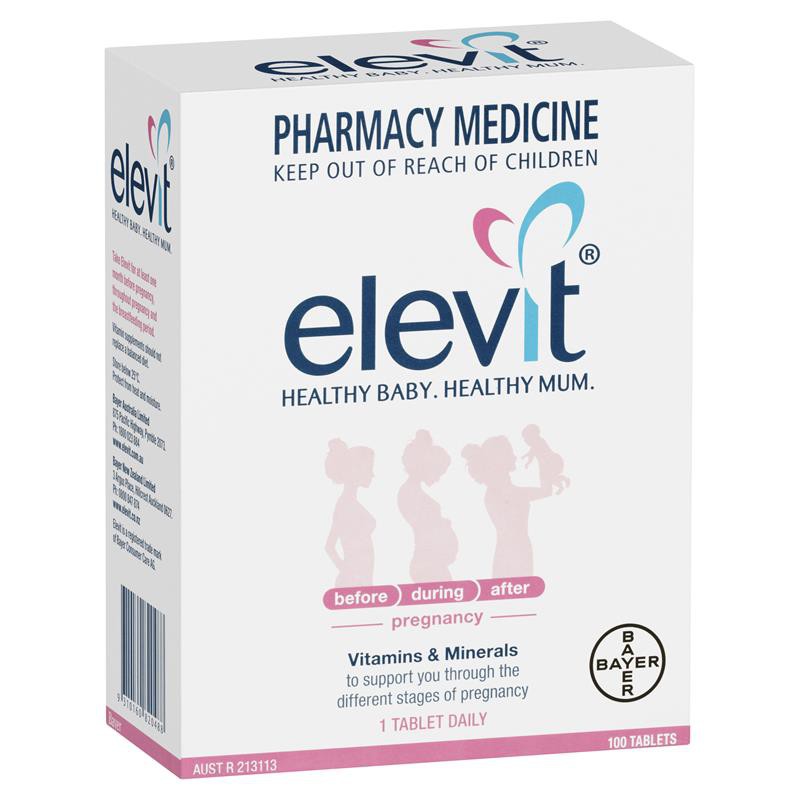 Elevit Pregnancy Multivitamin 100 Tablets Shopee Philippines