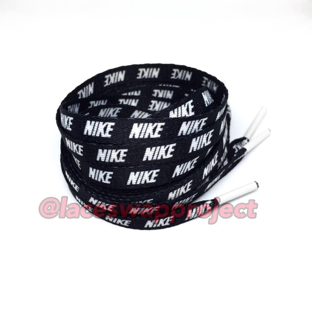 nike laces with logo