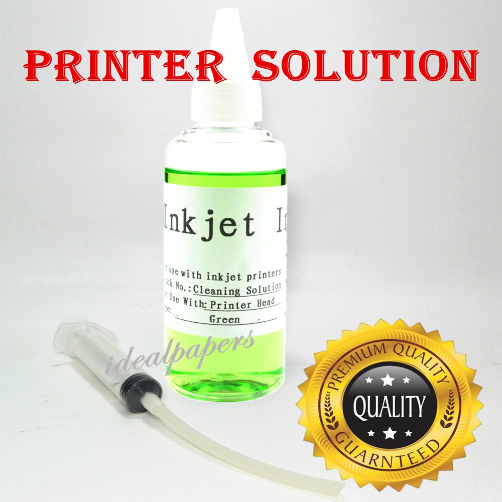 Inkjet Printer Nozzle Cleaning solution with syringe tube 100ml