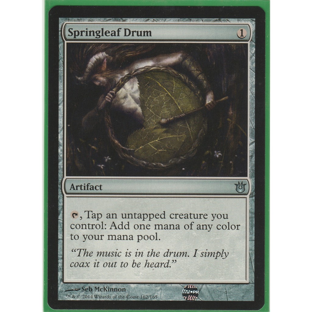 MTG BNG Uncommon Springleaf Drum #162 | Shopee Philippines