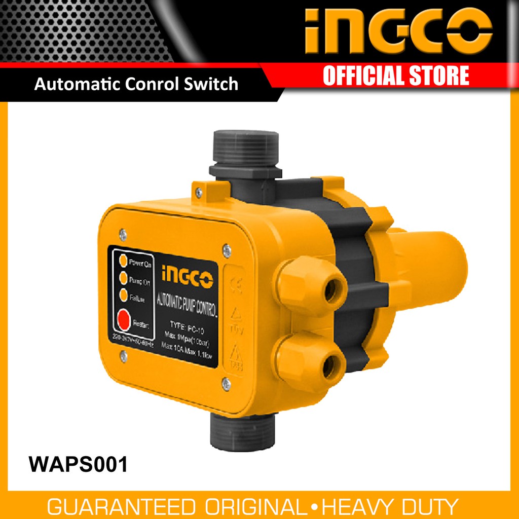 Ingco WAPS001 10A Automatic Pump Control Switch 10bar Shopee Philippines