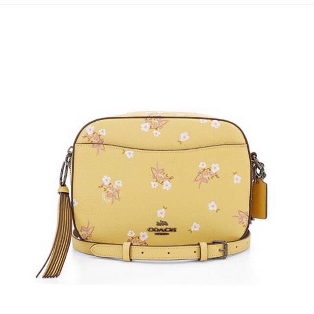 coach camera bag floral