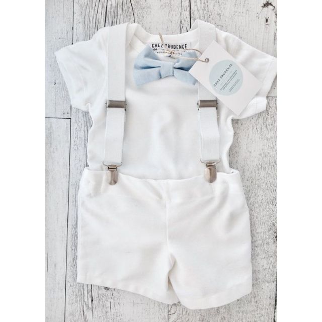 baby boy white christening outfit