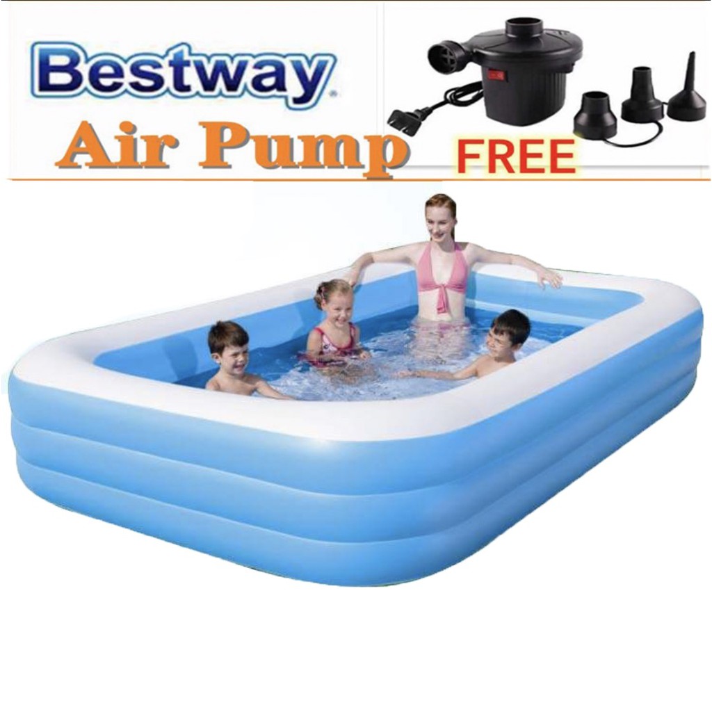 Free AIR PUMP SWIMMING POOL IFLATABLE 3 sizes 54006 54005 54009 Bestway Shopee Philippines