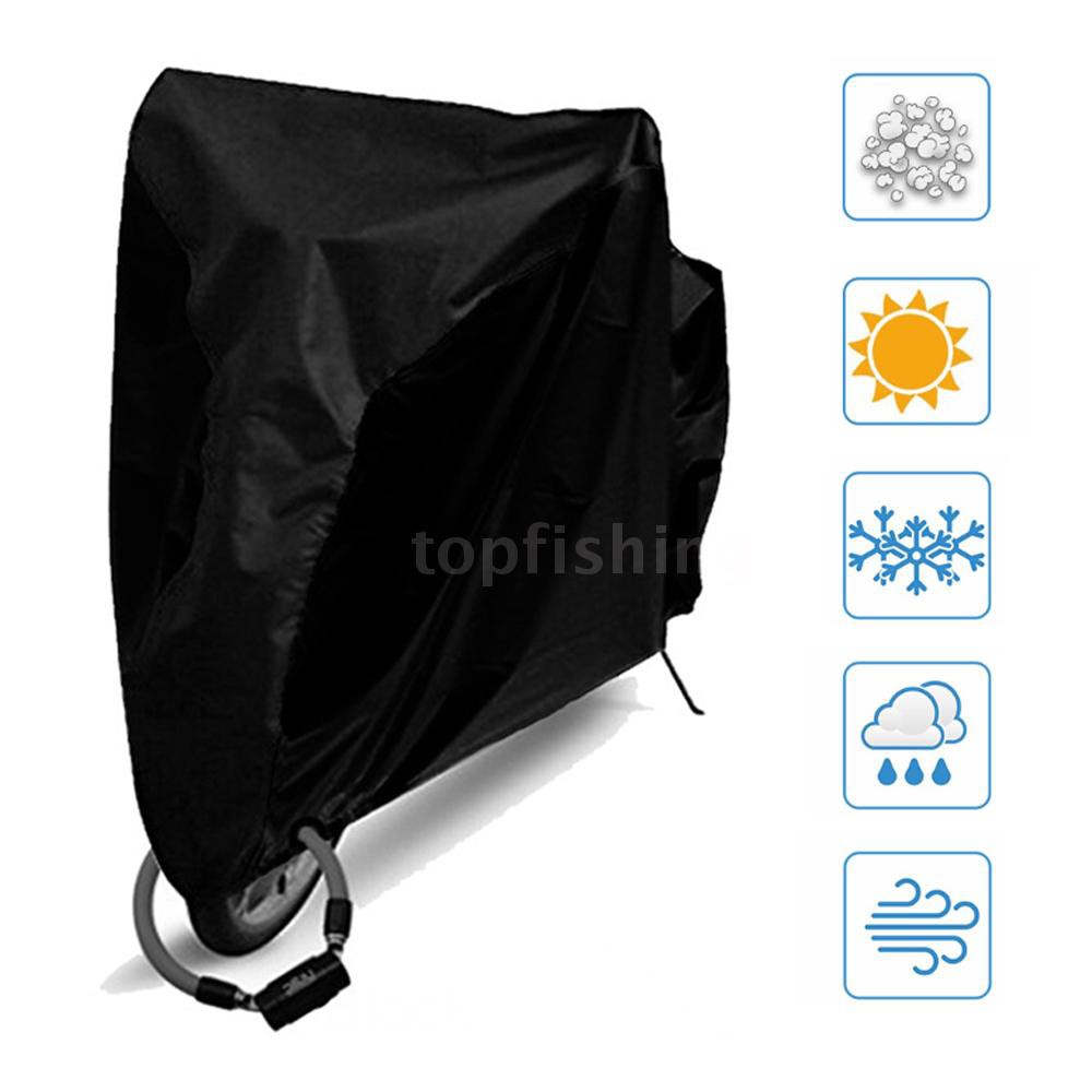 bicycle cover with lock holes