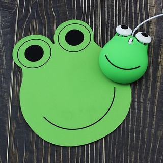 Cute Frog Design Wired Mouse USB Optical Computer 1600 DPI 3D Mini With ...