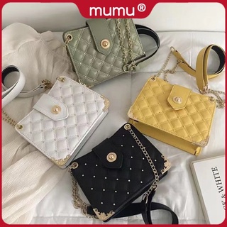 Mumu 4061 Korean Leather Fashion Ladies Sling Bag Elegant Bags For Women