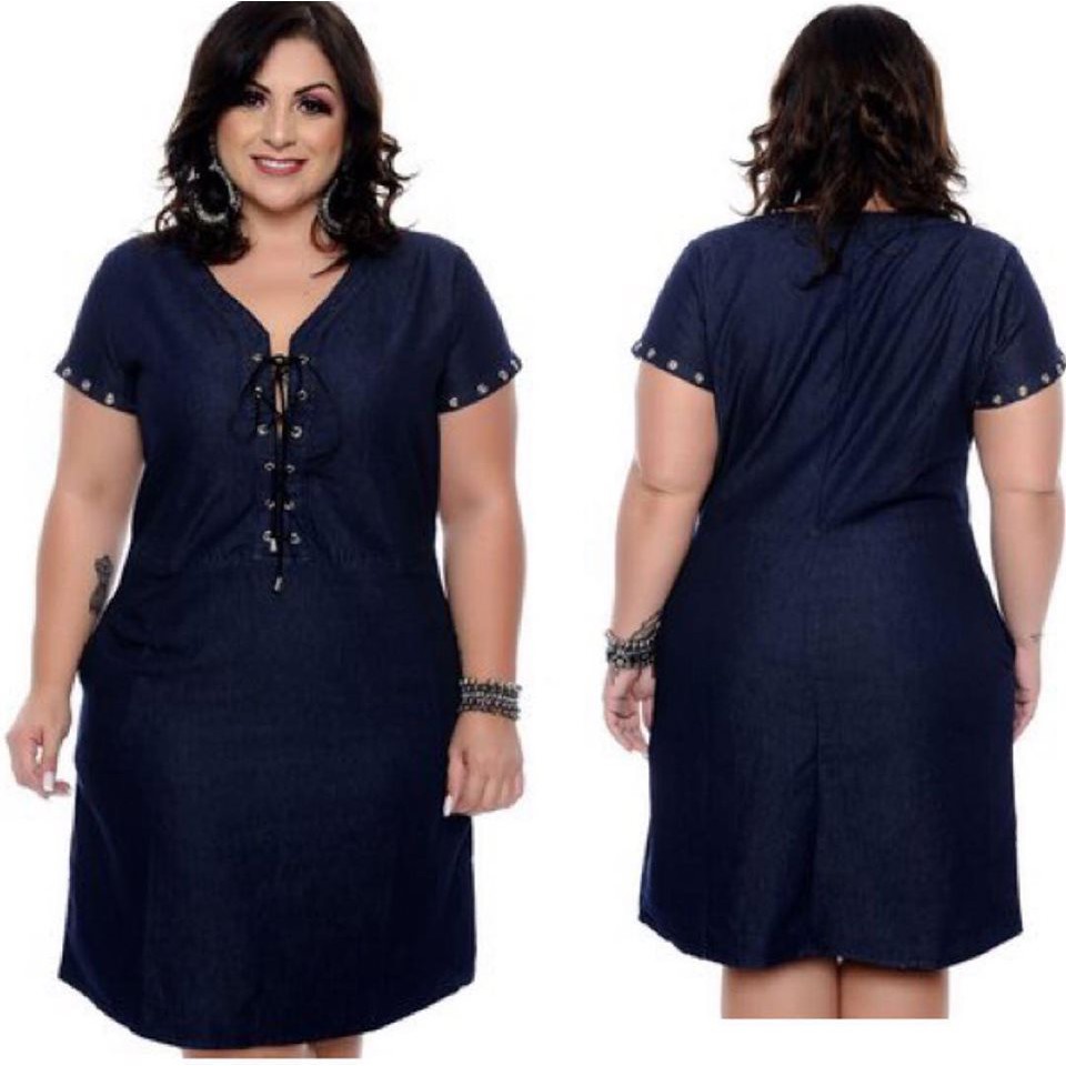 denim dresses for plus size ladies